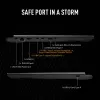 ASUS TUF Gaming A16 FA608UH-RV020W AMD Ryzen™ 7 260 Nešiojamasis kompiuteris 40,6 cm (16 colių) WUXGA 16 GB DDR5-SDRAM 512 GB SSD NVIDIA® GeForce RTX™ 5050 Wi-Fi 6E (802.11ax) Windows 11 Home Olandiška pilka