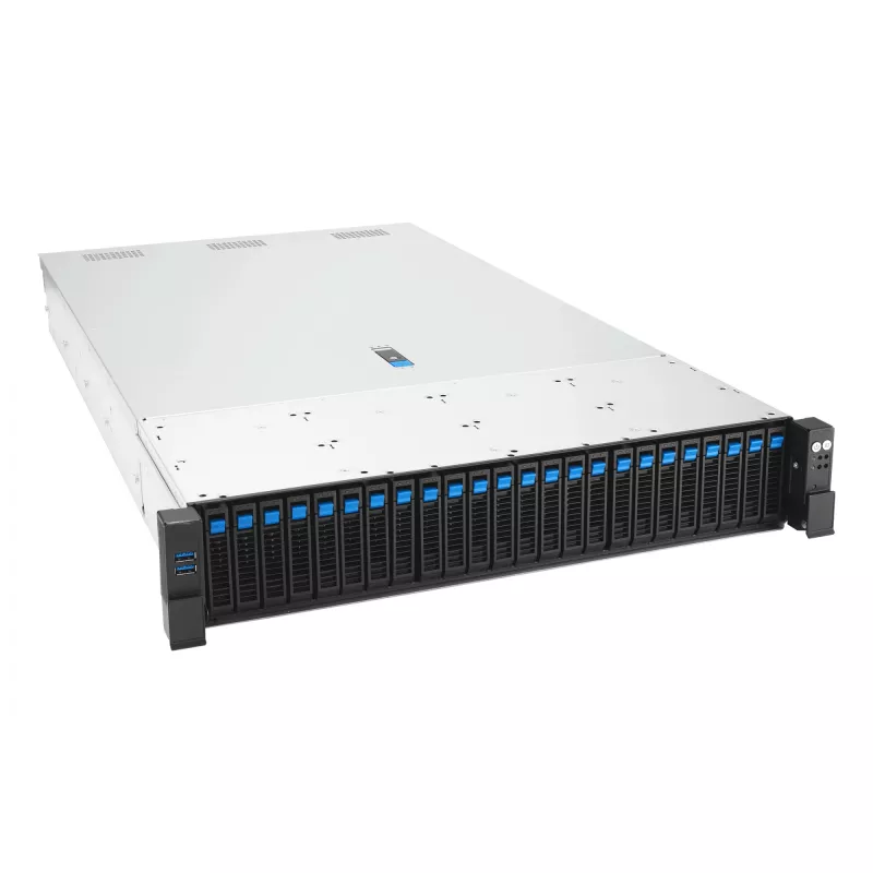 Serveris ASUS RS720-E12-RS24G 3,2KW 24N – stovo serveris su 3,2 kW maitinimo šaltiniu ir 24 diskų lizdais