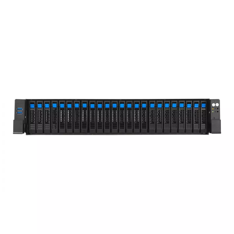 Serveris ASUS RS720-E12-RS24G 3,2KW 24N – stovo serveris su 3,2 kW maitinimo šaltiniu ir 24 diskų lizdais