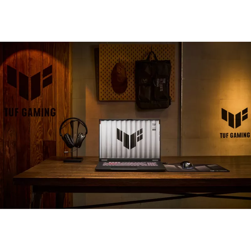 ASUS TUF Gaming A18 FA808UH-S8076W AMD Ryzen™ 7 260 Nešiojamasis kompiuteris 45,7 cm (18 colių) Full HD+ 16 GB DDR5-SDRAM 512 GB SSD NVIDIA® GeForce RTX™ 5050 Wi-Fi 6E (802.11ax) Windows 11 Home Dutch Pilka