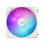 Viskas viename skysčio aušintuvas ASUS ROG Ryuo IV SLC 360 ARGB White Edition — 360 mm radiatorius, 3×120 mm ventiliatoriai, AMOLED ekranas, LGA 1700 palaikymas