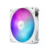 Viskas viename skysčio aušintuvas ASUS ROG Ryuo IV SLC 360 ARGB White Edition — 360 mm radiatorius, 3×120 mm ventiliatoriai, AMOLED ekranas, LGA 1700 palaikymas