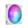 Viskas viename skysčio aušintuvas ASUS ROG Ryuo IV SLC 360 ARGB White Edition — 360 mm radiatorius, 3×120 mm ventiliatoriai, AMOLED ekranas, LGA 1700 palaikymas