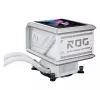 Viskas viename skysčio aušintuvas ASUS ROG Ryuo IV SLC 360 ARGB White Edition — 360 mm radiatorius, 3×120 mm ventiliatoriai, AMOLED ekranas, LGA 1700 palaikymas