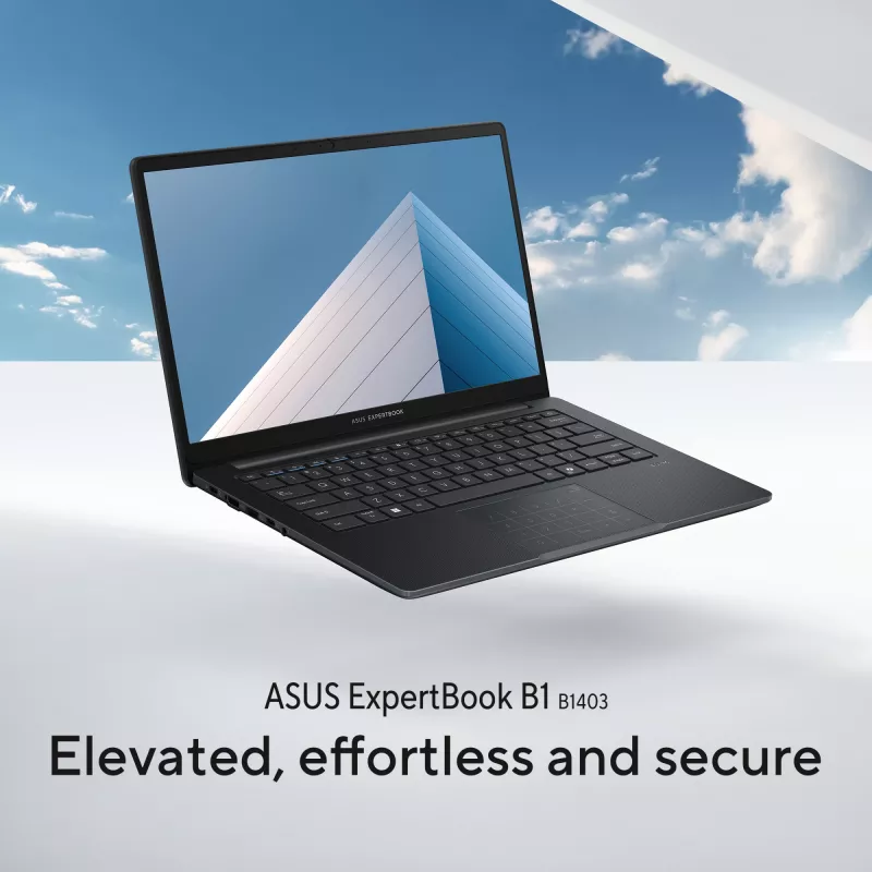ASUS ExpertBook B1 B1403CVA-S64917X Intel® Core™ i5 i5-13420H nešiojamasis kompiuteris 35.6 cm (14 colių) Full HD 8 GB DDR5-SDRAM 256 GB SSD Wi-Fi 6E (802.11ax) Windows 11 Pro US International juoda, pilka