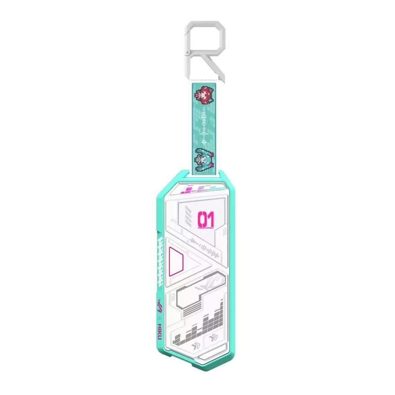 SSD dėklas ASUS ROG Strix Arion Hatsune Miku Edition baltas M.2 PCIe USB Type-C 10 Gbit/s