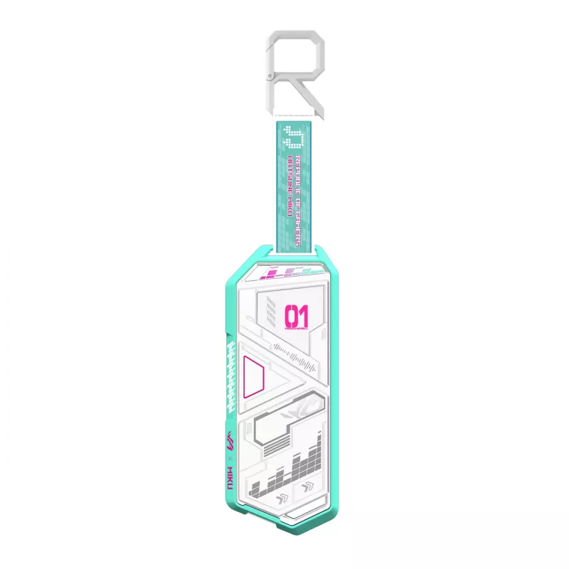 SSD dėklas ASUS ROG Strix Arion Hatsune Miku Edition baltas M.2 PCIe USB Type-C 10 Gbit/s