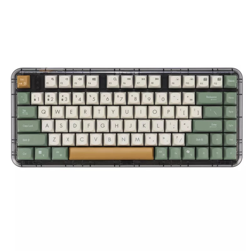 ASUS Jelly75 KD201 mechaninė klaviatūra, 75% formato, USB, RF belaidis ir Bluetooth ryšys, įvairiaspalvė