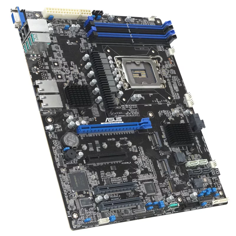 Serverio pagrindinė plokštė ASUS P13R-E/10G-2T ATX Intel C266 LGA 1700 DDR5 4×DIMM 128GB 10GbE