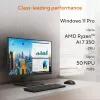 ASUS ExpertCenter P600 AiO PM640KA-BPC011X Copilot+ PC AMD Ryzen™ AI 5 330 60,5 cm (23,8 col.) 1920 x 1080 pikselių Viskas viename kompiuteris 16 GB DDR5-SDRAM 512 GB SSD Windows 11 Pro Wi-Fi 6 (802.11ax) Juoda