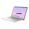 ASUS Chromebook Plus Enterprise CB54 CB5403CMA-QM0916 Intel Core Ultra 7 155U 35,6 cm (14 colių) jutiklinis WQXGA 16 GB LPDDR5x-SDRAM 256 GB SSD Wi-Fi 6E (802.11ax) ChromeOS US International sidabrinis