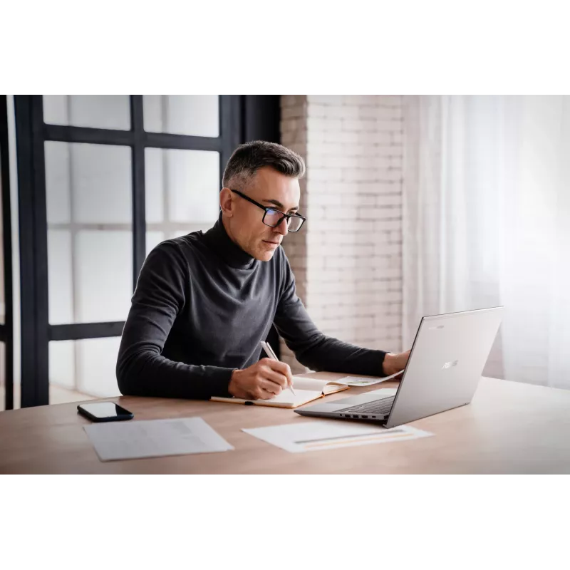 ASUS Chromebook Plus Enterprise CB54 CB5403CMA-QM0916 Intel Core Ultra 7 155U 35,6 cm (14 colių) jutiklinis WQXGA 16 GB LPDDR5x-SDRAM 256 GB SSD Wi-Fi 6E (802.11ax) ChromeOS US International sidabrinis