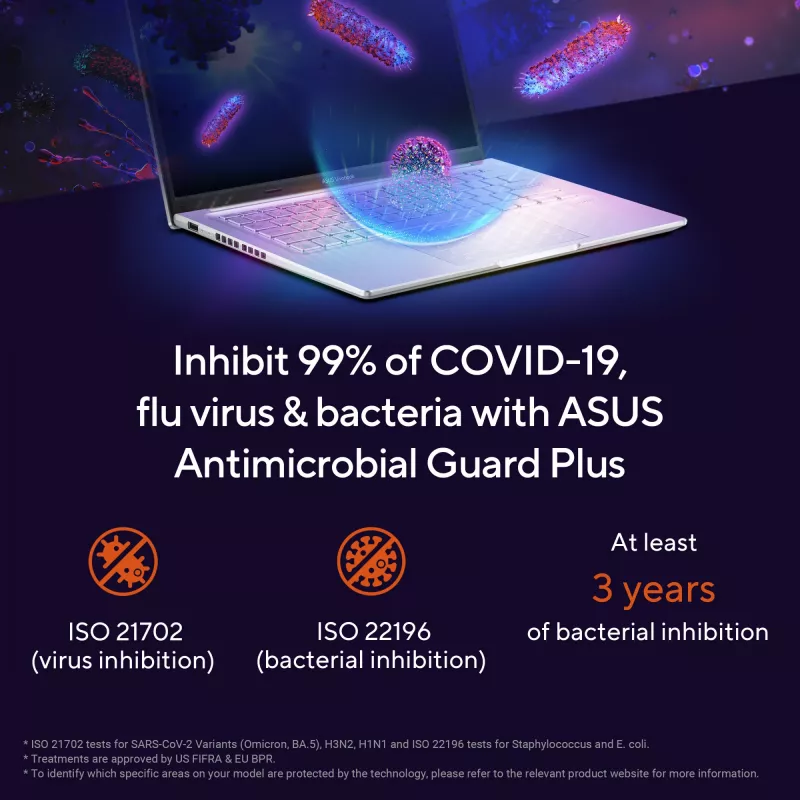 ASUS Vivobook 14 M1405NAQ-LY025W AMD Ryzen™ 7 170 nešiojamas kompiuteris 35,6 cm (14 colių) WUXGA 16 GB DDR5-SDRAM 512 GB SSD Wi-Fi 6 (802.11ax) Windows 11 Home olandų juoda