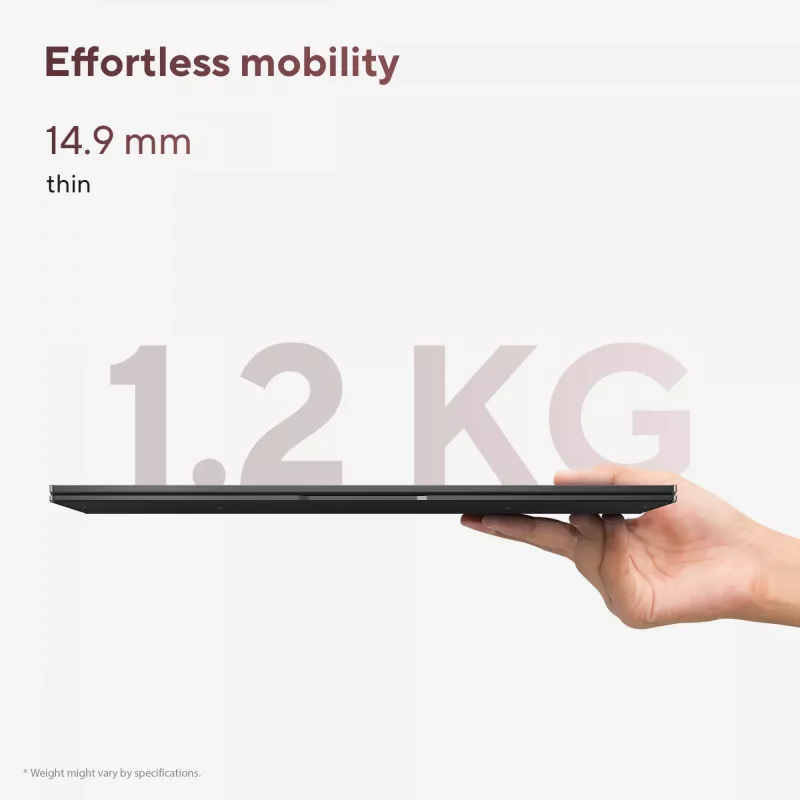 ASUS Zenbook 14 OLED UM3406GA-QD031W Copilot+ PC AMD Ryzen™ AI 7 445 Nešiojamasis kompiuteris 35.6 cm (14 col.) WUXGA 32 GB LPDDR5x-SDRAM 1 TB SSD Wi-Fi 6E (802.11ax) Windows 11 Home Olandų Juoda