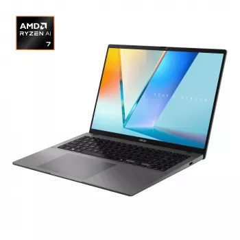 ASUS Vivobook S16 M3607GA-SH004W Copilot+ PC AMD Ryzen™ AI 7 445 Nešiojamasis kompiuteris 40,6 cm (16 colių) WUXGA 32 GB DDR5-SDRAM 1 TB SSD Wi-Fi 6 (802.11ax) Windows 11 Home Dutch Pilka