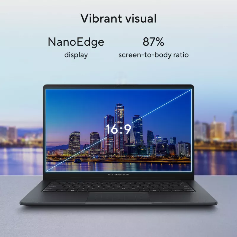 ASUS ExpertBook B1 B1403CVA-S68351X Intel Core 7 150U nešiojamasis kompiuteris 35.6 cm (14 colių) Full HD 32 GB DDR5-SDRAM 1 TB SSD Wi-Fi 6E (802.11ax) Windows 11 Pro US International pilka