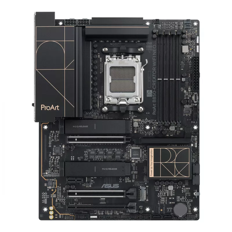Motininė plokštė ASUS PROART B850-CREATOR WiFi NEO — AMD B850, Socket AM5, ATX, DDR5, 4 DIMM, 256 GB, Wi‑Fi 7, 5Gb Ethernet