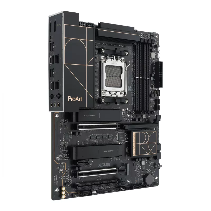Motininė plokštė ASUS PROART B850-CREATOR WiFi NEO — AMD B850, Socket AM5, ATX, DDR5, 4 DIMM, 256 GB, Wi‑Fi 7, 5Gb Ethernet