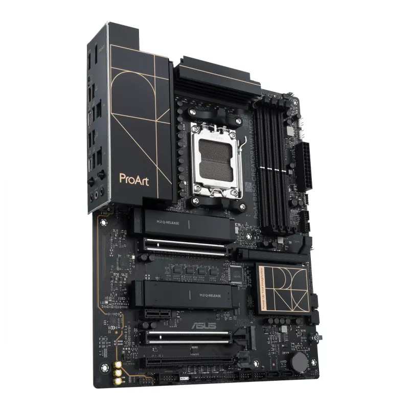 Motininė plokštė ASUS PROART B850-CREATOR WiFi NEO — AMD B850, Socket AM5, ATX, DDR5, 4 DIMM, 256 GB, Wi‑Fi 7, 5Gb Ethernet