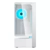COUGAR CFV235 Vision vidutinio bokšto PC korpusas — ARGB, 23,3 cm (9,16 col.) LCD, grūdintas stiklas, balta, palaiko ATX/Micro-ITX, 2x3,5 col. + 2x2,5 col.