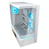 COUGAR CFV235 Vision vidutinio bokšto PC korpusas — ARGB, 23,3 cm (9,16 col.) LCD, grūdintas stiklas, balta, palaiko ATX/Micro-ITX, 2x3,5 col. + 2x2,5 col.