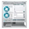 COUGAR CFV235 Vision vidutinio bokšto PC korpusas — ARGB, 23,3 cm (9,16 col.) LCD, grūdintas stiklas, balta, palaiko ATX/Micro-ITX, 2x3,5 col. + 2x2,5 col.
