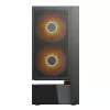 COUGAR PC Midi Tower korpusas CFV235 Vision — ARGB, 23,3 cm (9,16 col.) LCD 1920×462, tinklelis, priekyje 2×160 mm, gale 1×120 mm, juodas
