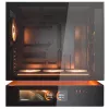 COUGAR PC Midi Tower korpusas CFV235 Vision — ARGB, 23,3 cm (9,16 col.) LCD 1920×462, tinklelis, priekyje 2×160 mm, gale 1×120 mm, juodas