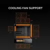 COUGAR PC Midi Tower korpusas CFV235 Vision — ARGB, 23,3 cm (9,16 col.) LCD 1920×462, tinklelis, priekyje 2×160 mm, gale 1×120 mm, juodas
