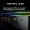 COUGAR PC Midi Tower korpusas CFV235 Vision — ARGB, 23,3 cm (9,16 col.) LCD 1920×462, tinklelis, priekyje 2×160 mm, gale 1×120 mm, juodas