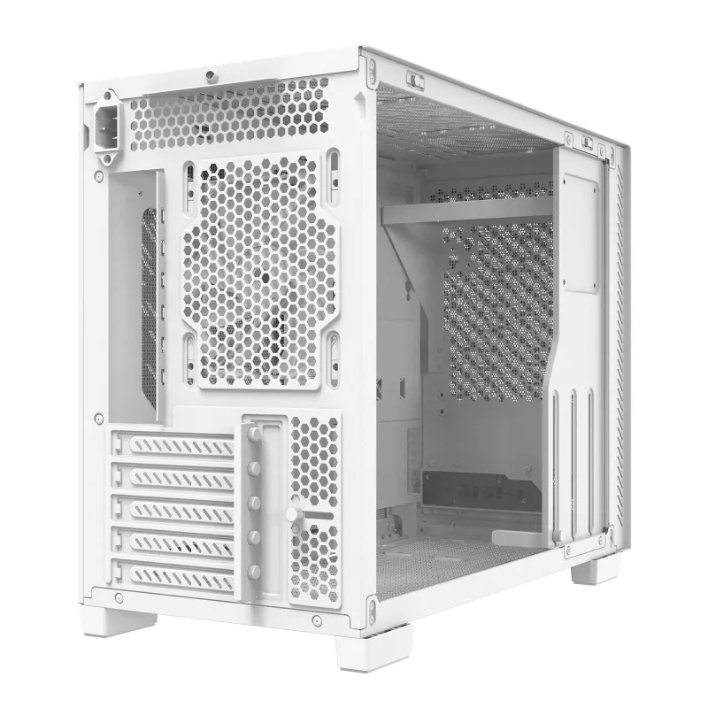 XPG VALOR AIR NANO VIDUTINIO BOKŠTO KORPUSAS – Baltas, Midi Tower, PC, Balta, micro ATX, Mini-ITX, SPCC, 17 cm