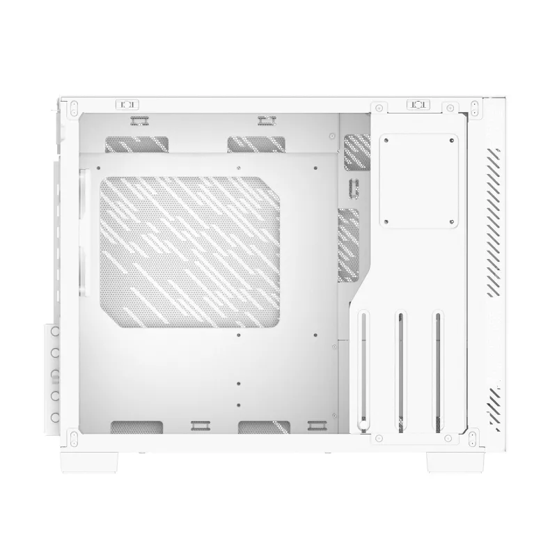 XPG VALOR AIR NANO VIDUTINIO BOKŠTO KORPUSAS – Baltas, Midi Tower, PC, Balta, micro ATX, Mini-ITX, SPCC, 17 cm