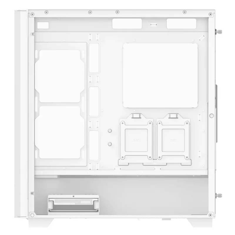 XPG VALOR AIR PRO Mid-Tower korpusas, Midi Tower, PC, Balta, ATX, EATX, micro ATX, Mini-ATX, SPCC, Grūdintas stiklas, Įvairiaspalvis