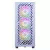 XPG VALOR AIR PRO Mid-Tower korpusas, Midi Tower, PC, Balta, ATX, EATX, micro ATX, Mini-ATX, SPCC, Grūdintas stiklas, Įvairiaspalvis