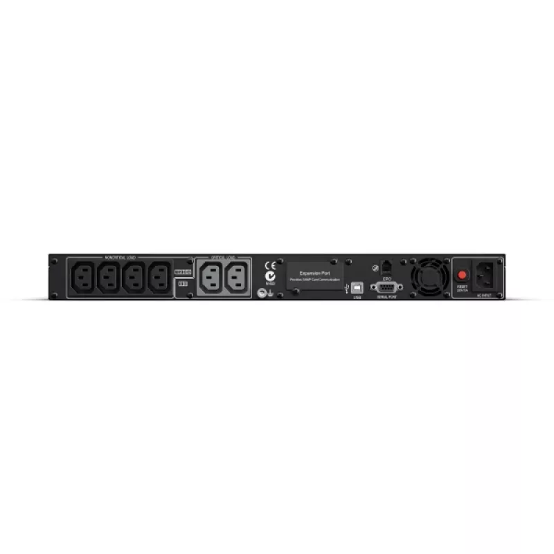 CyberPower PR1000ELCDRT1U nepertraukiamo maitinimo šaltinis (UPS) Line-Interactive 1 kVA 800 W 6 AC išvesties lizdų
