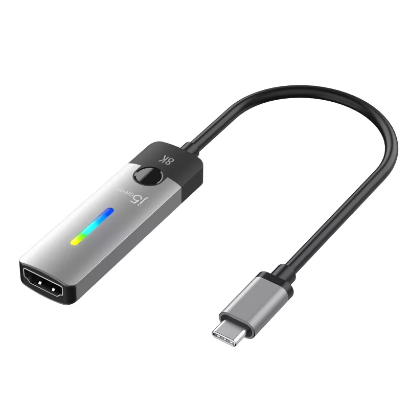 USB-C į HDMI 8K adapteris j5create JCA157-N, 10 m laidas