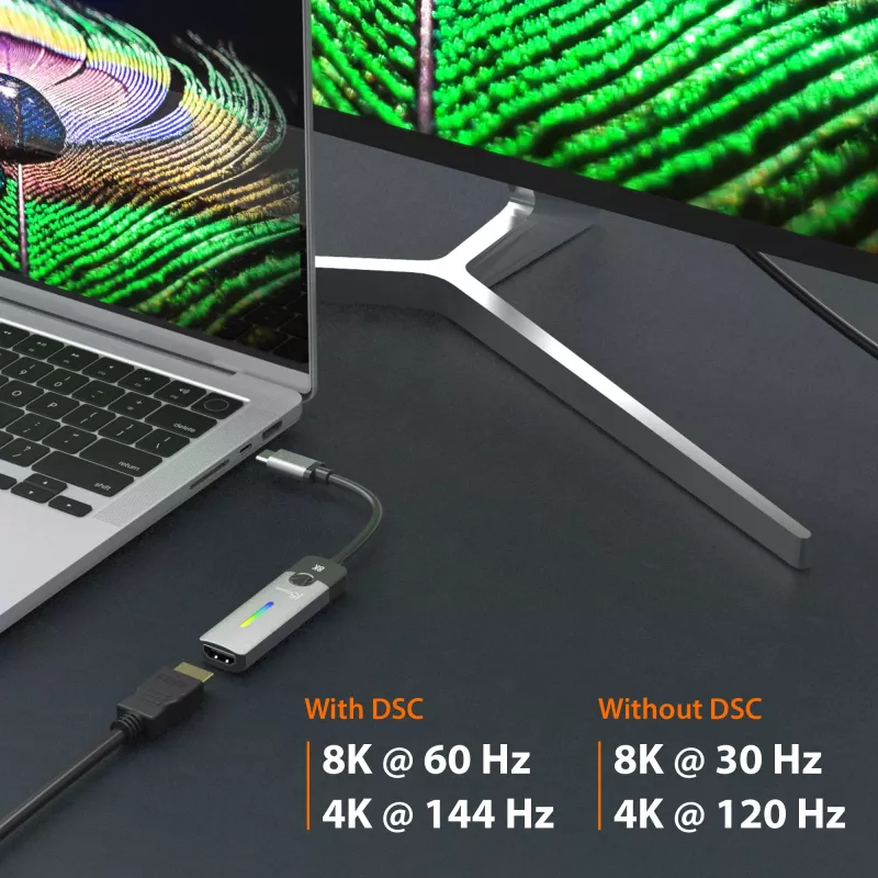USB-C į HDMI 8K adapteris j5create JCA157-N, 10 m laidas