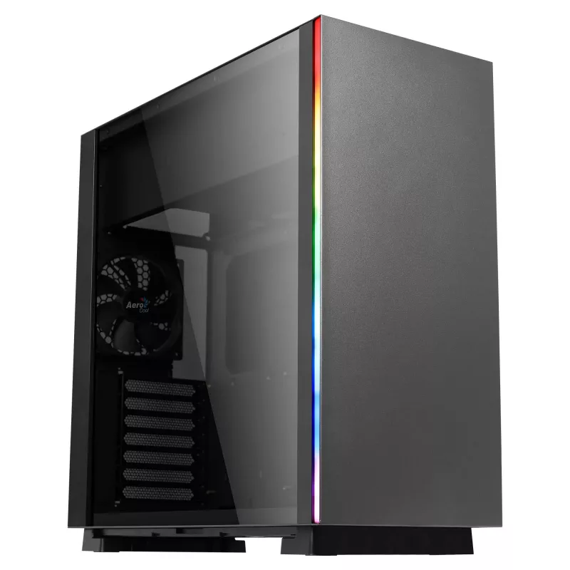 Aerocool Glo Midi Tower Juoda