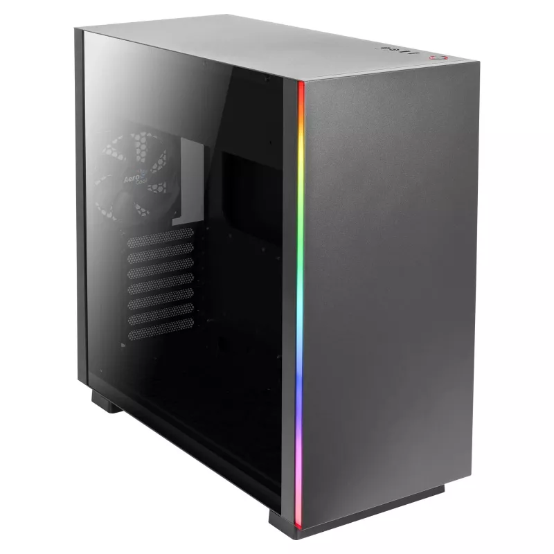 Aerocool Glo Midi Tower Juoda