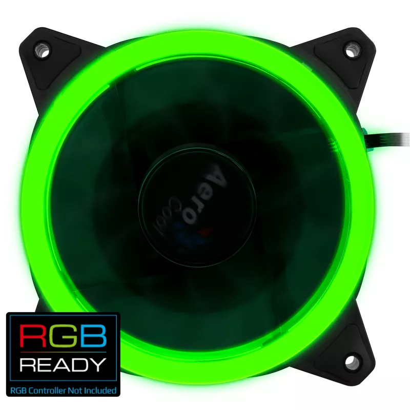 Aerocool Rev RGB kompiuterio korpuso ventiliatorius 12 cm juodas