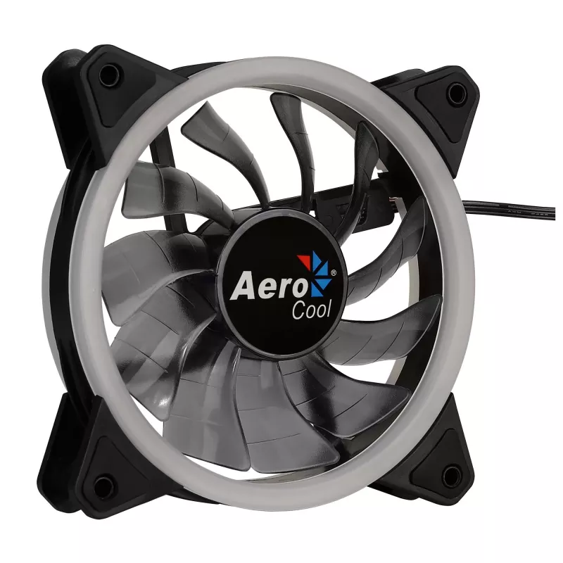 Aerocool Rev RGB kompiuterio korpuso ventiliatorius 12 cm juodas
