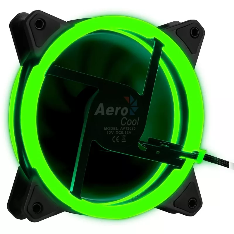 Aerocool Rev RGB kompiuterio korpuso ventiliatorius 12 cm juodas