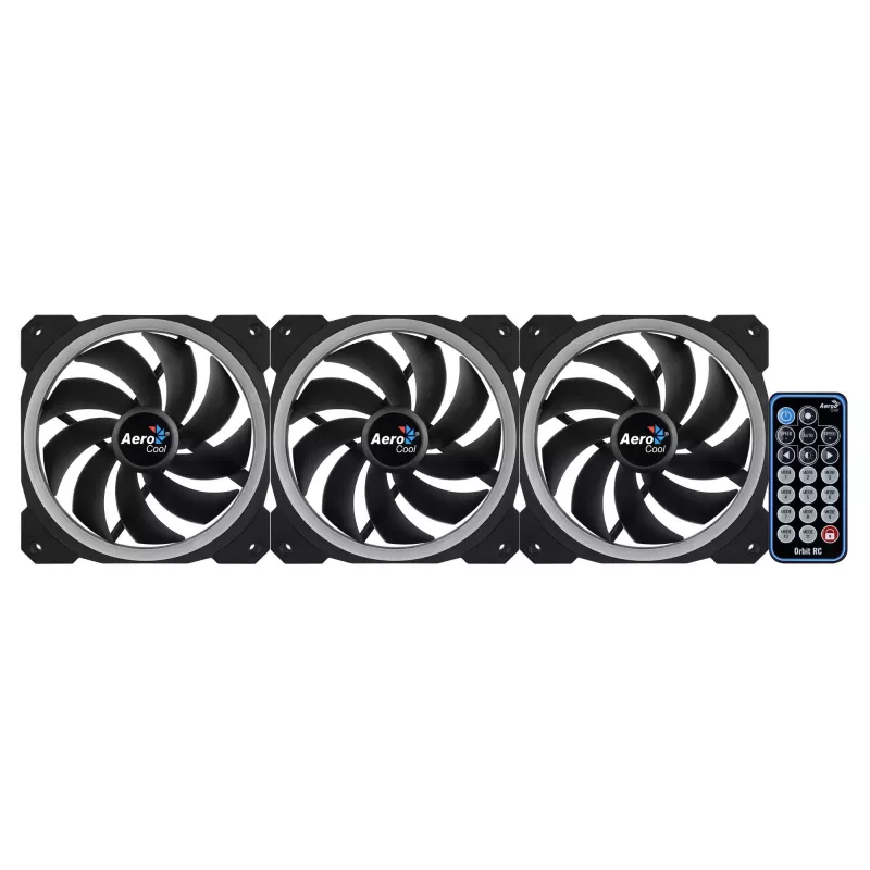 Aerocool Orbit RC kompiuterio korpuso ventiliatorius 12 cm juodas