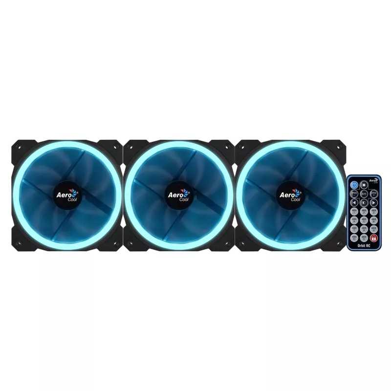 Aerocool Orbit RC kompiuterio korpuso ventiliatorius 12 cm juodas