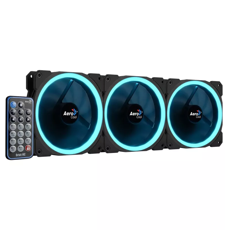 Aerocool Orbit RC kompiuterio korpuso ventiliatorius 12 cm juodas