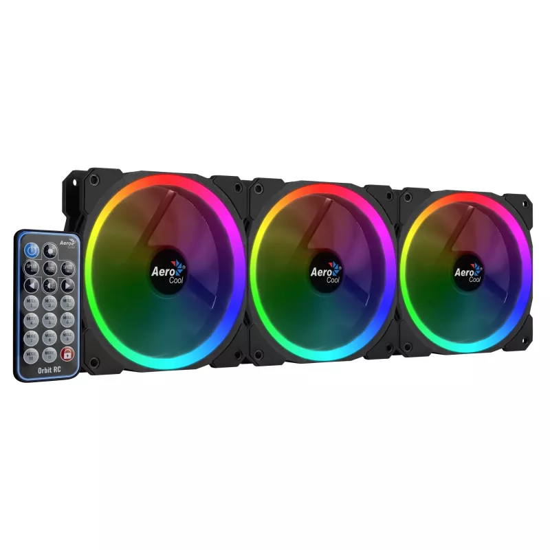 Aerocool Orbit RC kompiuterio korpuso ventiliatorius 12 cm juodas