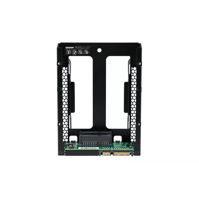 QNAP QDA-A2AR saugojimo diskų dėklas HDD/SSD dėklas Juoda 2,5 colio