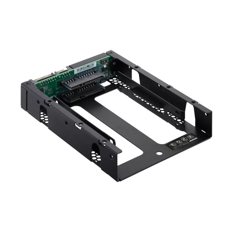 QNAP QDA-A2AR saugojimo diskų dėklas HDD/SSD dėklas Juoda 2,5 colio