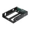 QNAP QDA-A2AR saugojimo diskų dėklas HDD/SSD dėklas Juoda 2,5 colio