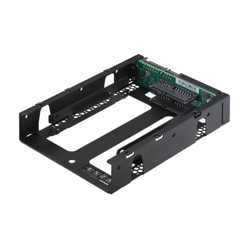 QNAP QDA-A2AR saugojimo diskų dėklas HDD/SSD dėklas Juoda 2,5 colio